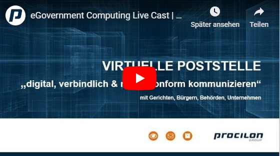 procilon egovernment computing webcast 2019