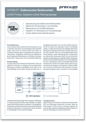 procilon Datenblatt proGOV Serversignatur