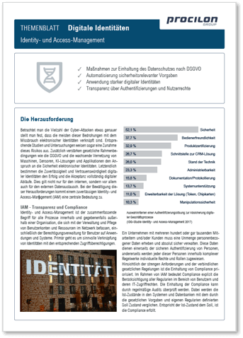 procilon Themenblatt Identity Access Management IAM