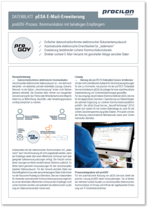 procilon Datenblatt proGOV Cloud Connector