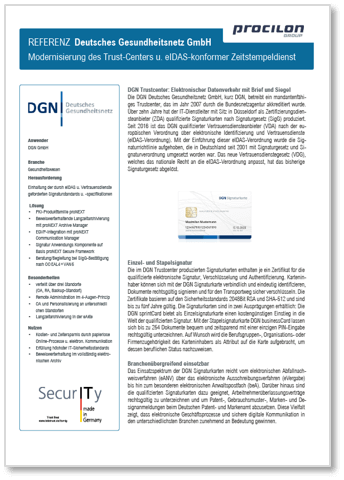 procilon Referenz DGN Trustcenter