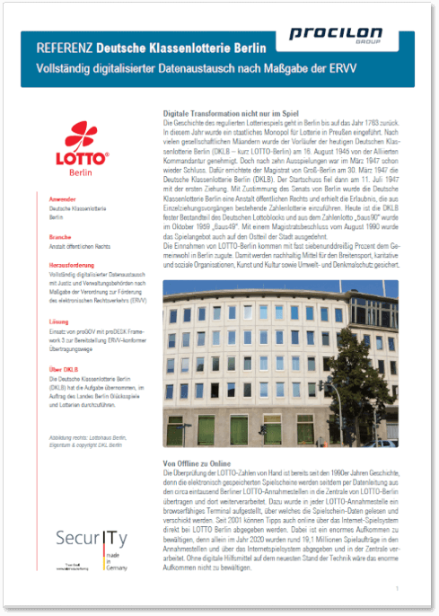 procilon Referenz lotto berlin bebpo