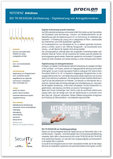 procilon Referenz dokuhaus tr-resiscan