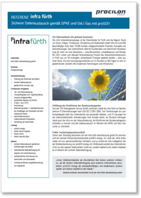 procilon Referenz infra fuerth GPKE GeLi Gas proGOV