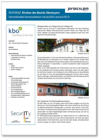 procilon Referenz Kliniken Bezirk Oberbayern