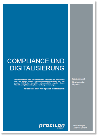 procilon Handlungsleitfaden Beweiswert digitaler Informationen und dokumente