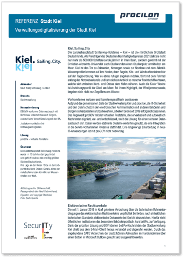 procilon Referenz stadt kiel verwaltungsdigitalisierung progov vps
