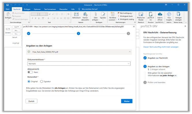 protectr erv xjustiz outlook addin screen5