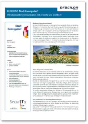 procilon Referenz Stadtverwaltung Hennigsdorf