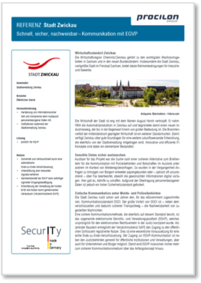 procilon Referenz Stadtverwaltung Zwickau EGVP